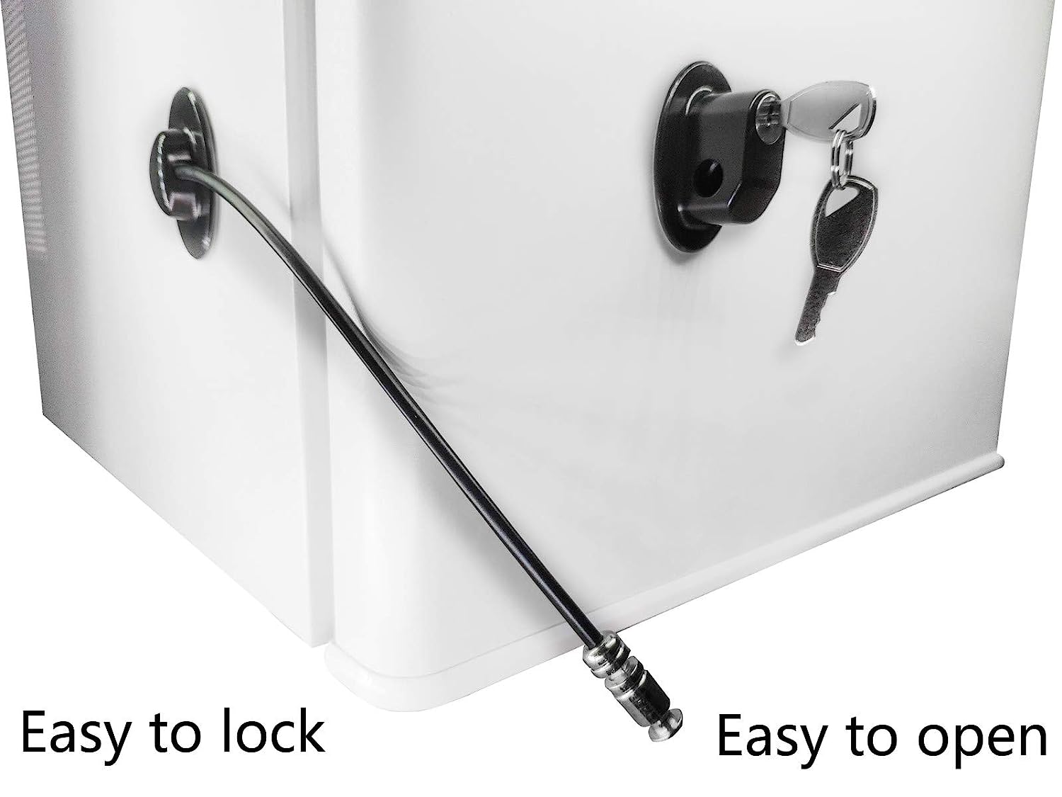 2 Pack Refrigerator Door Locks with 4 Keys, File Drawer Lock, Freezer –  REZIPO